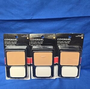 3pc Lot Covergirl #425 Buff Beige Outlast All Day 3 In 1 Foundation Unscented